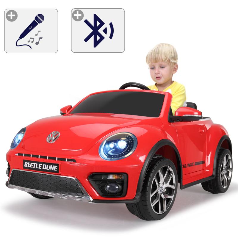 12V Licensed Volkswagen Beetle Dune Electric Cars for Kids with Remote Control, Red TH17H0360 69