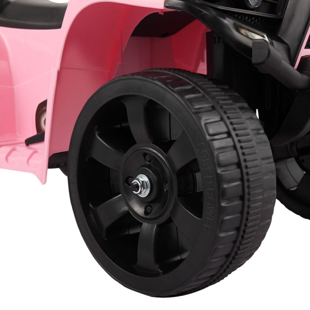 Tobbi 6V Toy Electric Kids Ride On ATV, Battery Powered 4 Wheeler Ride On Quad, Pink TH17H0414 j 2