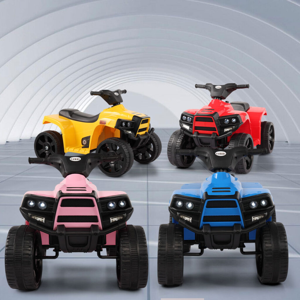 Tobbi 6V Toy Electric Kids Ride On ATV, Battery Powered 4 Wheeler Ride On Quad, Pink TH17H0414 ty 2