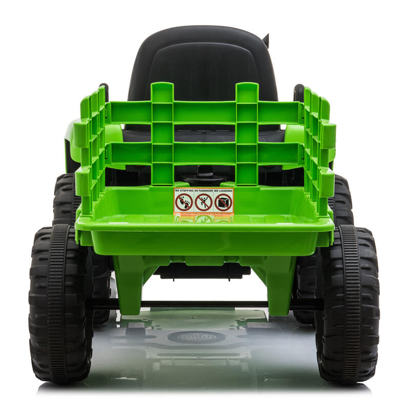 Tobbi 12V Electric Kids Ride-On Tractor with Trailer TH17H0486 7