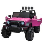 TOBBI 12V Kids Ride On Car Truck with Remote Control 3 Speeds, Pink TH17H0522 9