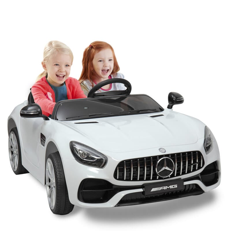 Tobbi 12V Kids 2 Seater Mercedes Benz Ride On Car With RC, White TH17K0379 74