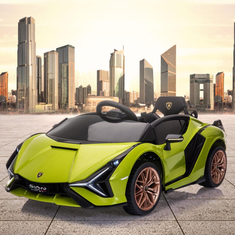 Tobbi 12V Licensed Lamborghini Sian Children’s Electric Ride On Car, Green TH17K0649 cj 5