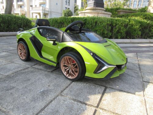 Tobbi 12V Licensed Lamborghini Sian Toy Car, Battery Operated Kids Ride On Car with Parental Remote, Green photo review