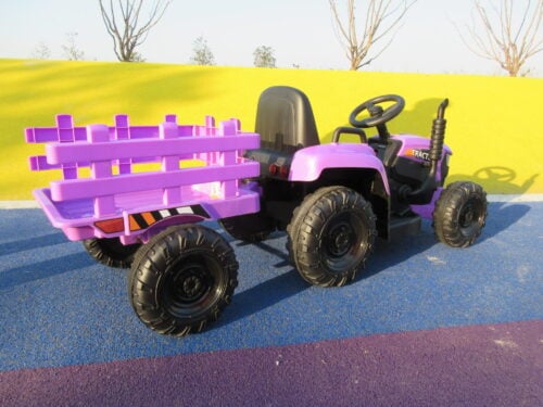 Tobbi 12V Battery-Powered Electric Tractor Kids Ride on Toy Gift, Purple photo review