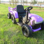 Tobbi 12V Battery-Powered Electric Tractor Kids Ride on Toy Gift, Purple photo review