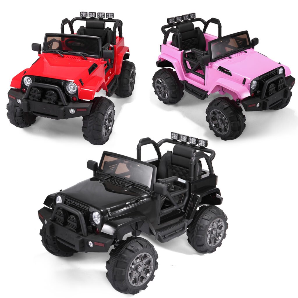 Tobbi 12V Jeep Kids Toy Electric Ride On Car Truck Battery Powered with Parental Remote, Pink TH17L0362 TH17M0363 TH17N0364 1