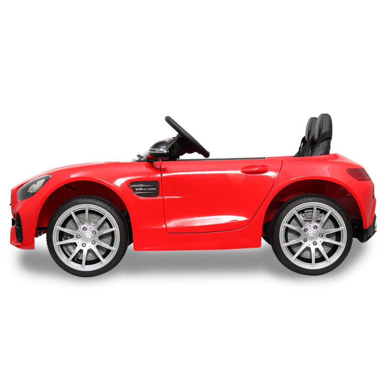 Tobbi Mercedes Benz Licensed 12V Kids Electric Ride On with 2 Seater, Red TH17L0380 4
