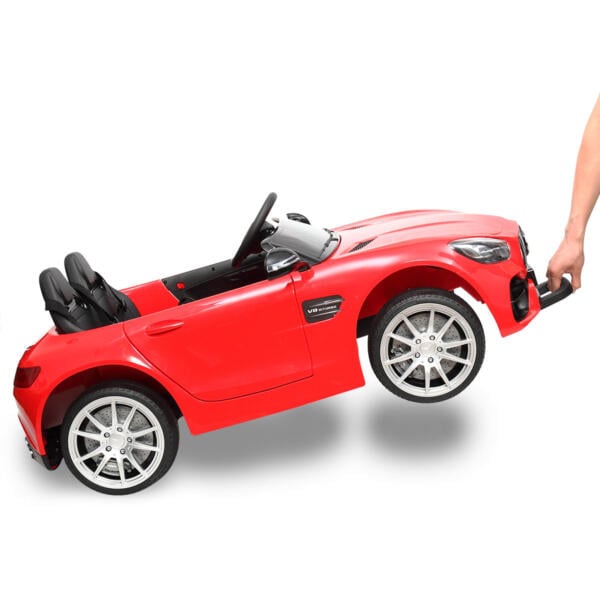 Tobbi Mercedes Benz Licensed 12V Kids Electric Ride On with 2 Seater, Red TH17L0380 60