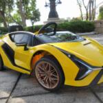 Tobbi Licensed Lamborghini Sian Car Toy w/ Scissor Door photo review