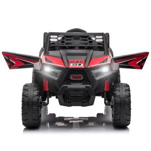 12V Kids Ride on Car Electric Off-Road UTV Truck w/Horn, Music for Kids Aged 3-5 Years, Rose Red TH17L0974 4