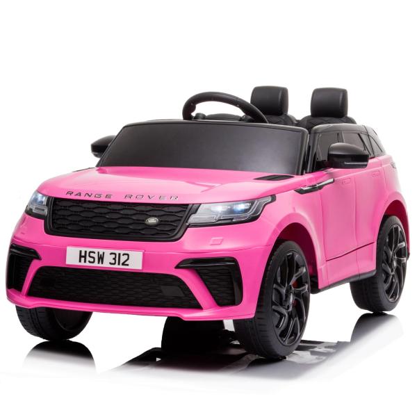 Tobbi 12V Licensed Land Rover VELAR Vehicle, Battery Operated Kids Ride On Car with Parental Remote Control, Pink TH17M08132