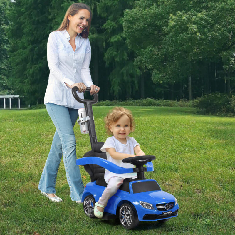 Tobbi Mercedes Benz Ride On Push Car for Toddlers, Blue TH17N0346zt
