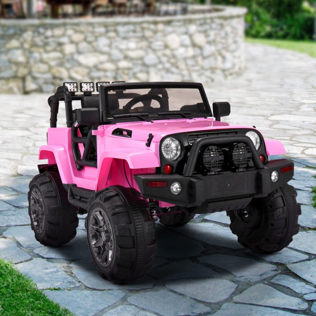 Tobbi 12V Jeep Kids Toy Electric Ride On Car Truck Battery Powered with Parental Remote, Pink TH17N0364 cjSky2000x20001