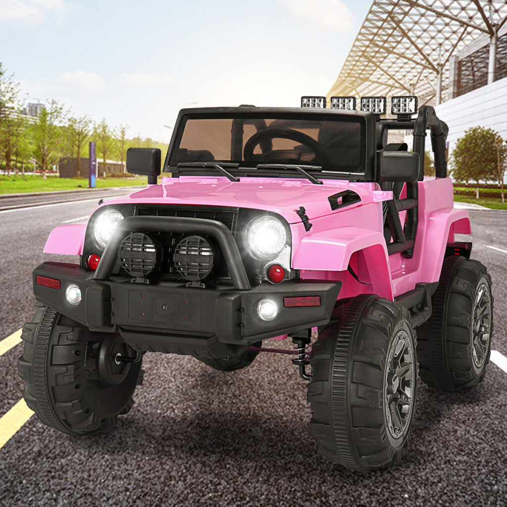 Tobbi 12V Jeep Kids Toy Electric Ride On Car Truck Battery Powered with Remote, Pink TH17N0364 zt15