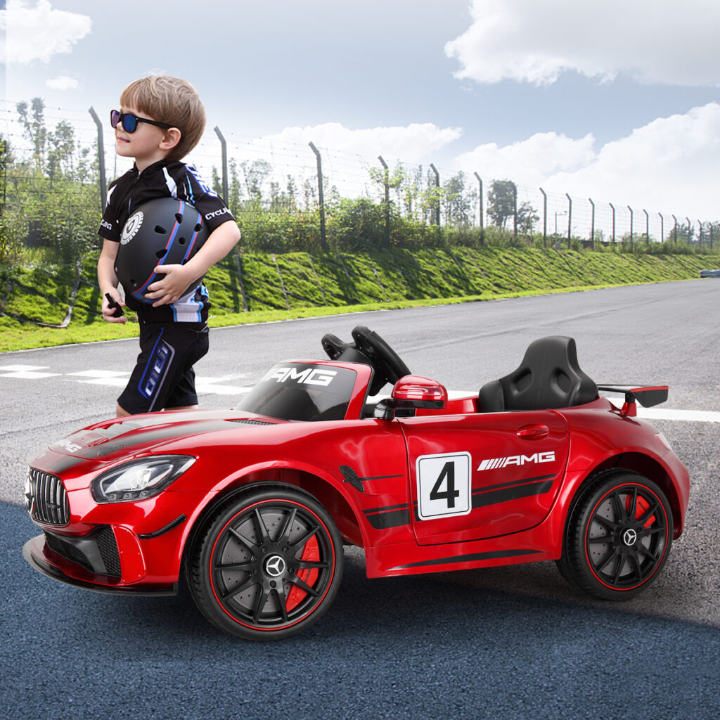 Tobbi 12V Electric Licensed Mercedes Benz AMG GT Kid Ride on Car, Red TH17N0472 cj2