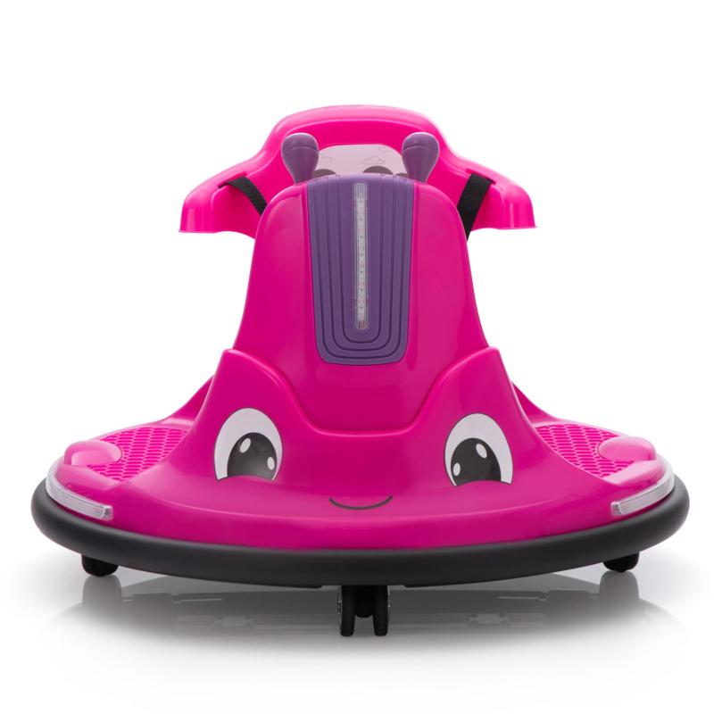 12V Kids Ride on Electric Bumper Car with Remote Control, 360 Degree Spin for Toddlers Age 3-8, Rose Red TH17N0886 1