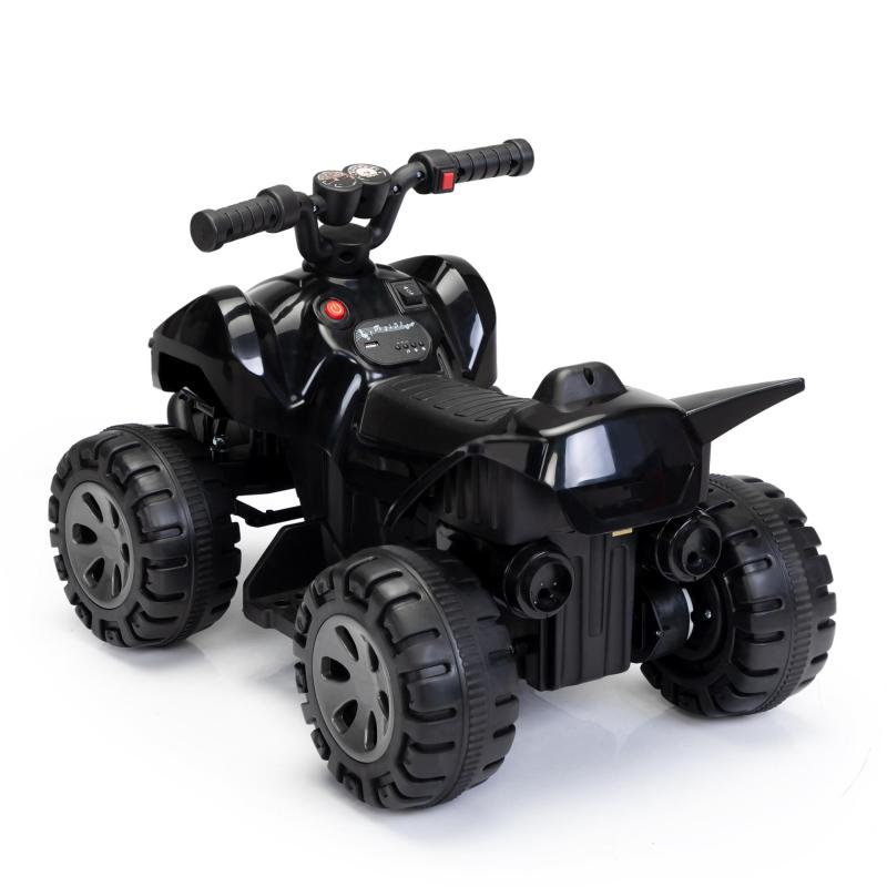 6V Kids Ride-on ATV Battery Powered Electric Quad Car with Music, Black TH17N0904 5