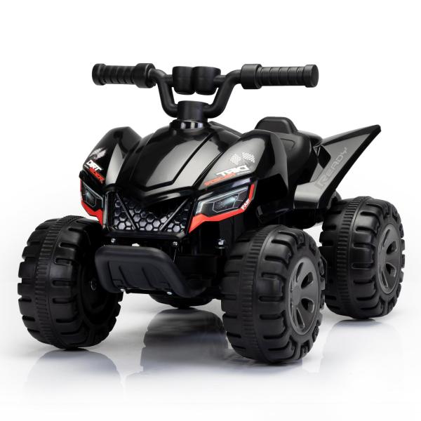 6V Kids Ride-on ATV Battery Powered Electric Quad Car with Music, Black, Jird-Midday Jird TH17N0904 7 ATVs