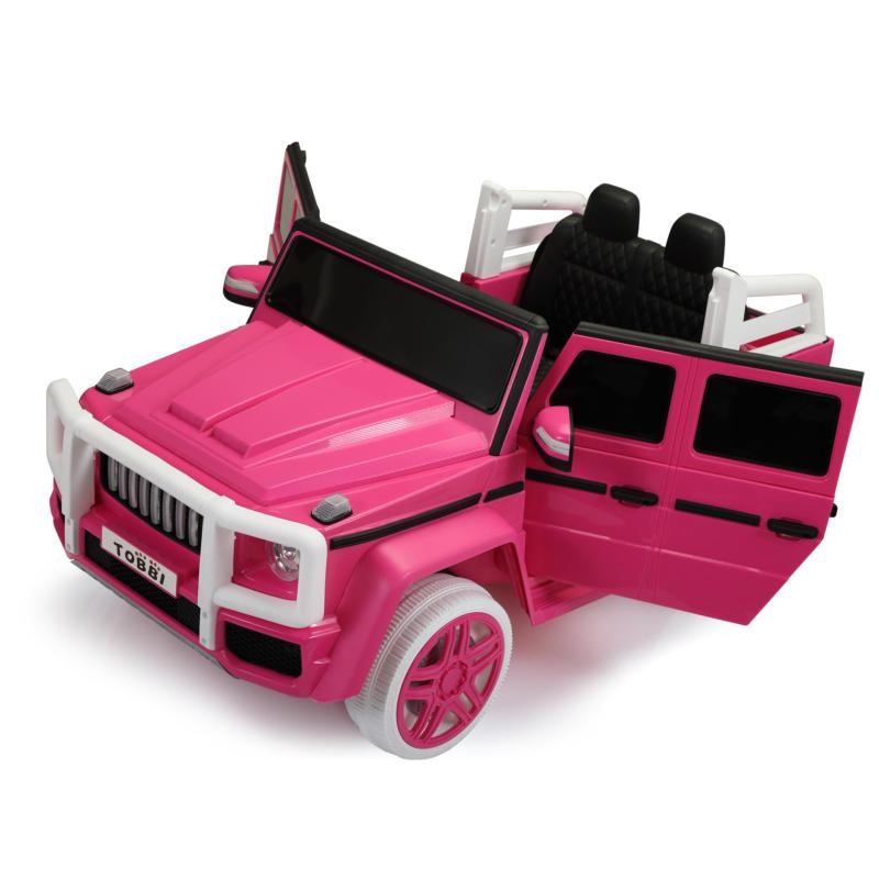 12V Kids Ride On Police Car with Remote Control, Siren Sounds Alarming Lights, Megaphone, Pink TH17P0671 7