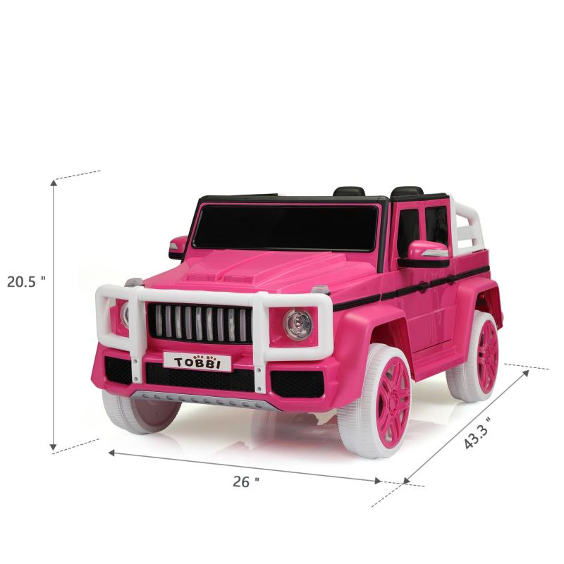 12V Kids Ride On Police Car with Remote Control, Siren Sounds Alarming Lights, Megaphone, Pink TH17P0671 cct1