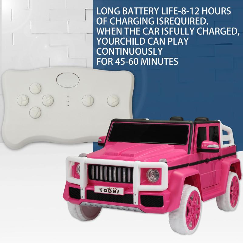 12V Kids Ride On Police Car with Remote Control, Siren Sounds Alarming Lights, Megaphone, Pink TH17P0671 zt1