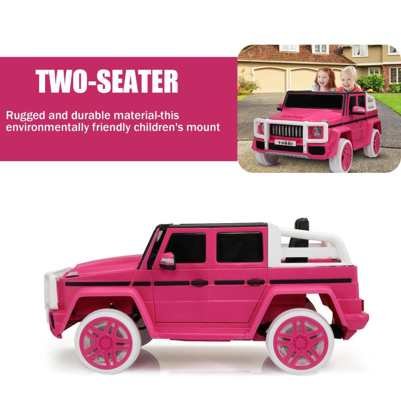 12V Kids Ride On Police Car with Remote Control, Siren Sounds Alarming Lights, Megaphone, Pink TH17P0671 zt3
