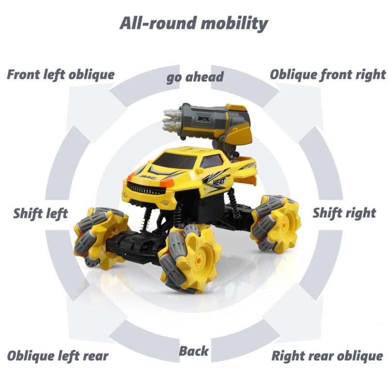 Nyeekoy Gesture Sensing RC Stunt Car for Kids, Yellow TH17P0833 zt3