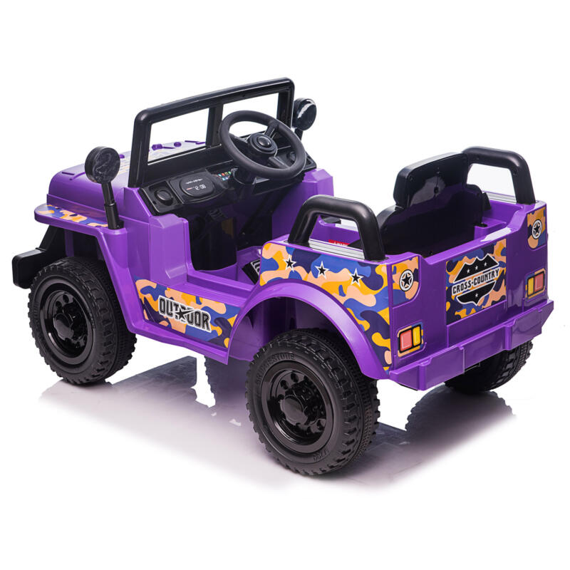 Tobbi 6V Realistic Power Wheel Truck for Toddlers w/ Horn, Purple TH17P086911