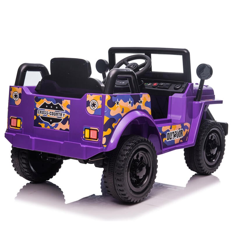 Tobbi 6V Realistic Power Wheel Truck for Toddlers w/ Horn, Purple TH17P08696