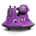 12V Kids Ride on Electric Bumper Car with Remote Control, 360 Degree Spin for Toddlers Age 3-8, Dark Purple, Snail-Garden Snail TH17P0887 2