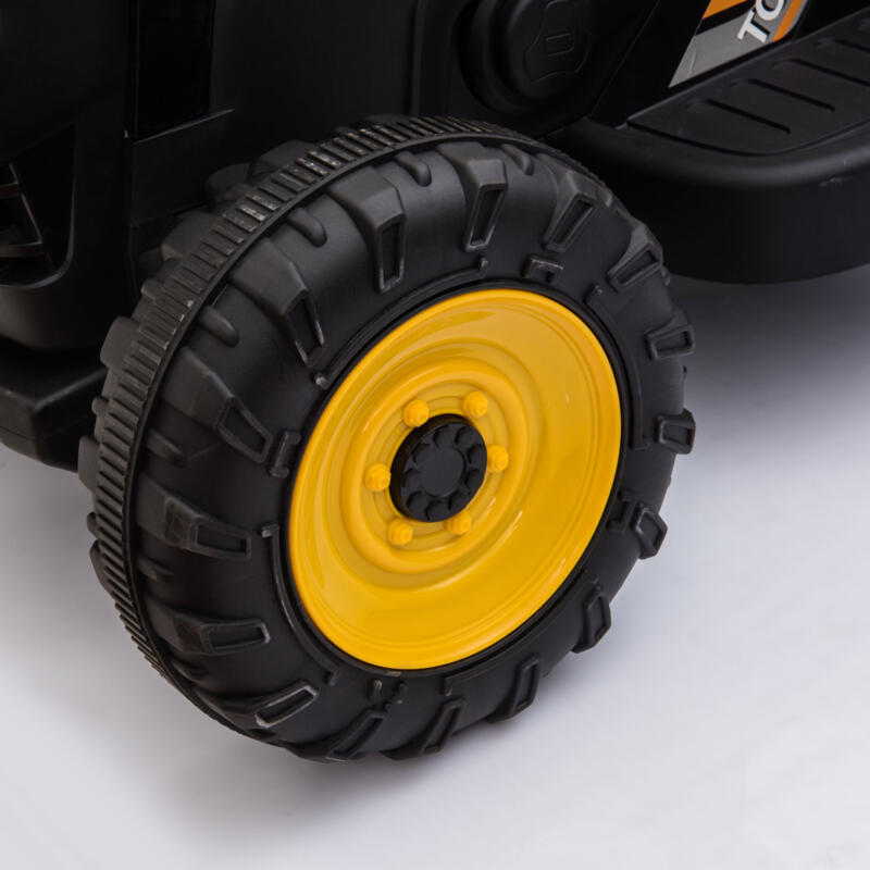 Tobbi 12V Kids Power Wheels Tractor Ride On Toy with Trailer Black TH17R0492 11
