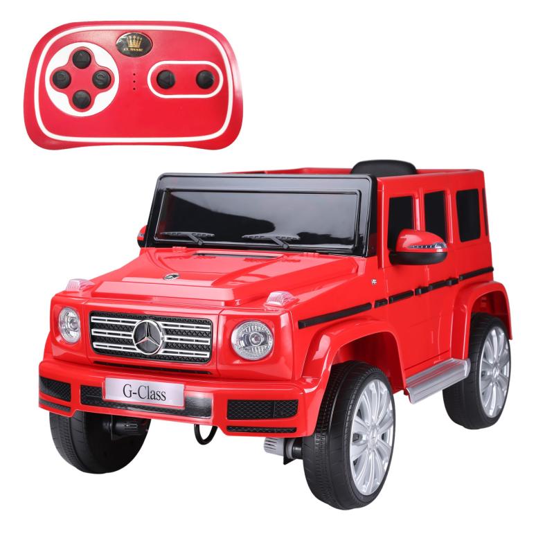 TOBBI 12V Kids Ride On Electric Car Licensed Mercedes Benz G500 with Remote Control, Red TH17R0744 zt