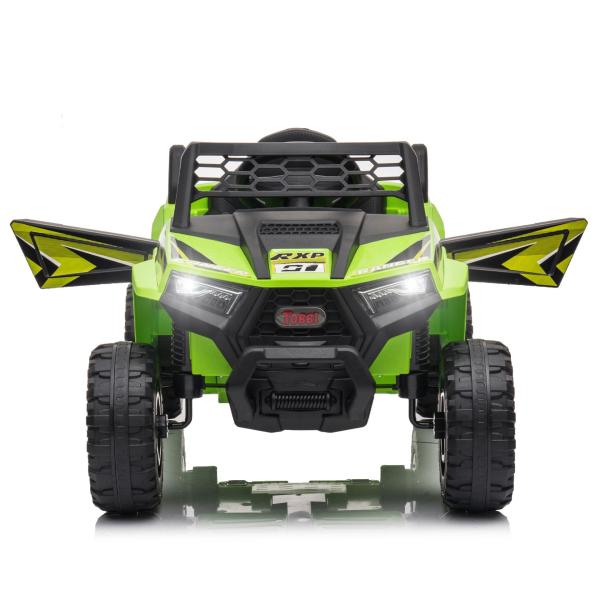 12V Kids Ride on Car Electric Off-Road UTV Truck w/Horn, Music for Kids Aged 3-5 Years, Green, Squirrel-Abert's Squirrel TH17R0978 11 1 ATVs