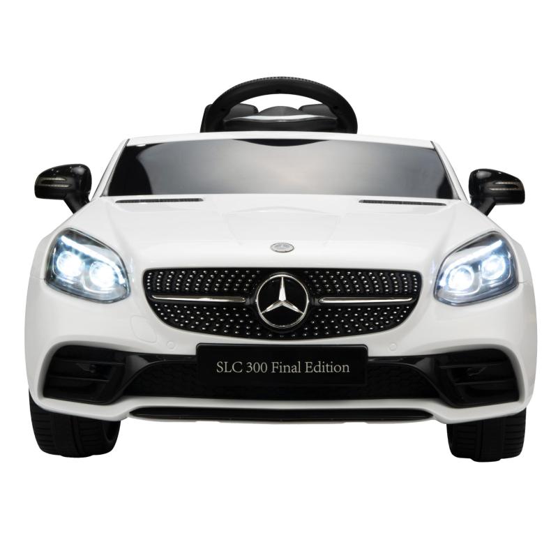 TOBBI 12V Kids Ride On Car Mercedes Benz SLC 300 Licensed Kids Electric car for Boys Girls, White TH17S0889 4