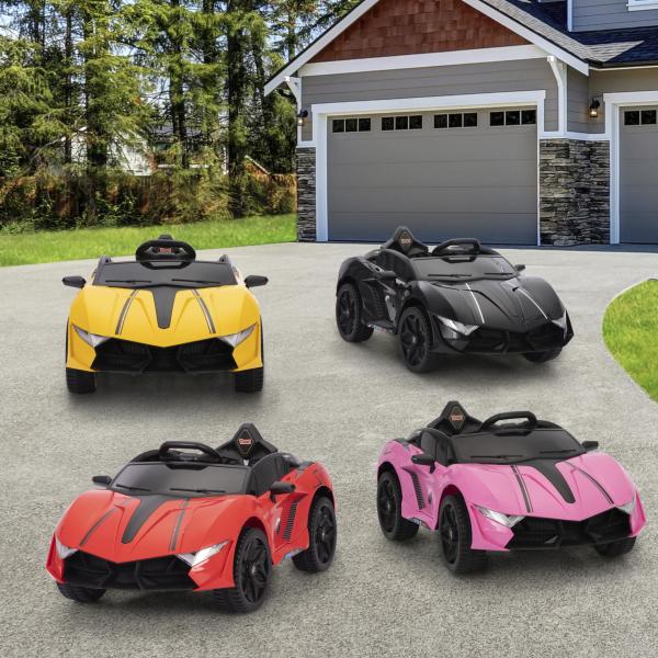 12V Kids Electric Ride On Sports Car Toy w/ 3 Speeds Parent Remote Control for Kids Aged 3-6, Four Colors, Deer Series TH17S0961 cj9 Power wheel