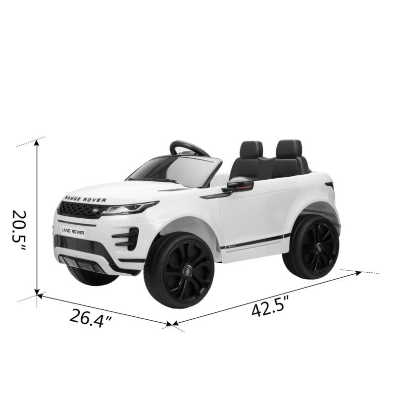 Tobbi 12V Land Rover Kids Power Wheels Ride On Toys With Remote, White TH17T0620 cct48