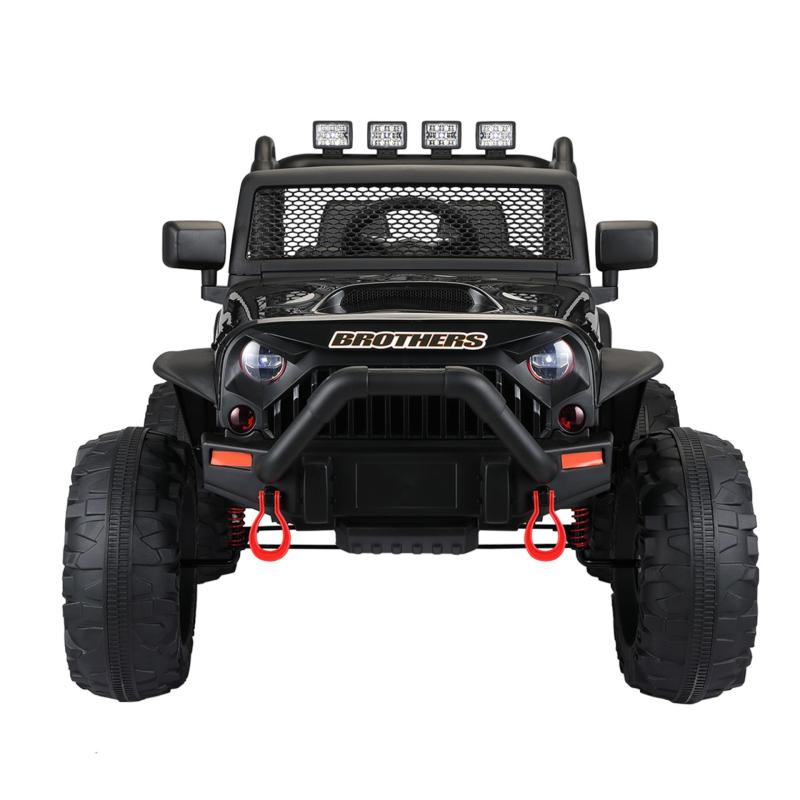 TOBBI 12V Electric Kids Ride On Truck Toys with Remote Control for Boys Girls in Black TH17U0495 1