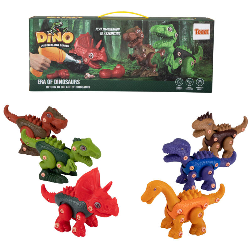 Nyeekoy 6 Packs DIY Building Dinosaur Toys Set TH17U0819 14