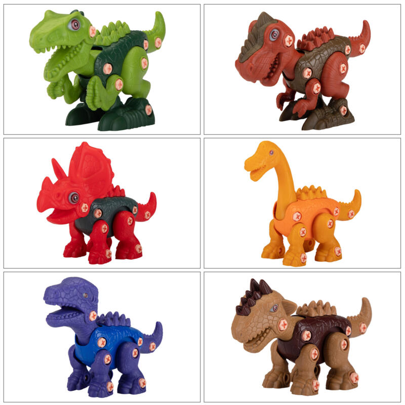 Nyeekoy 6 Packs DIY Building Dinosaur Toys Set TH17U0819 zt 3