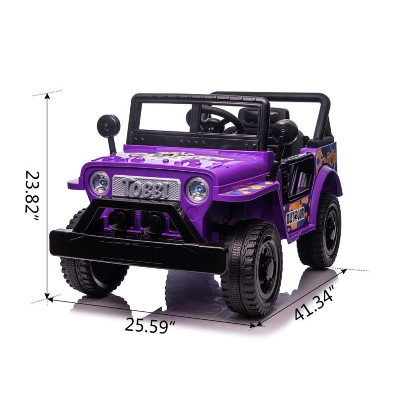Tobbi Electric Ride On Power Wheel Truck for Kids with Horn, 12V TH17U0873 cct