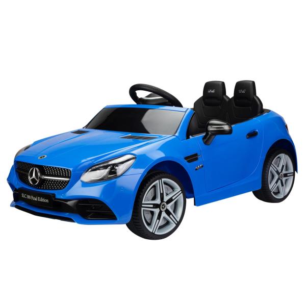 TOBBI 12V Kids Ride On Car Mercedes Benz SLC 300 Licensed Kids Electric car for Boys Girls, Blue TH17U0891 1 Authorized Cars