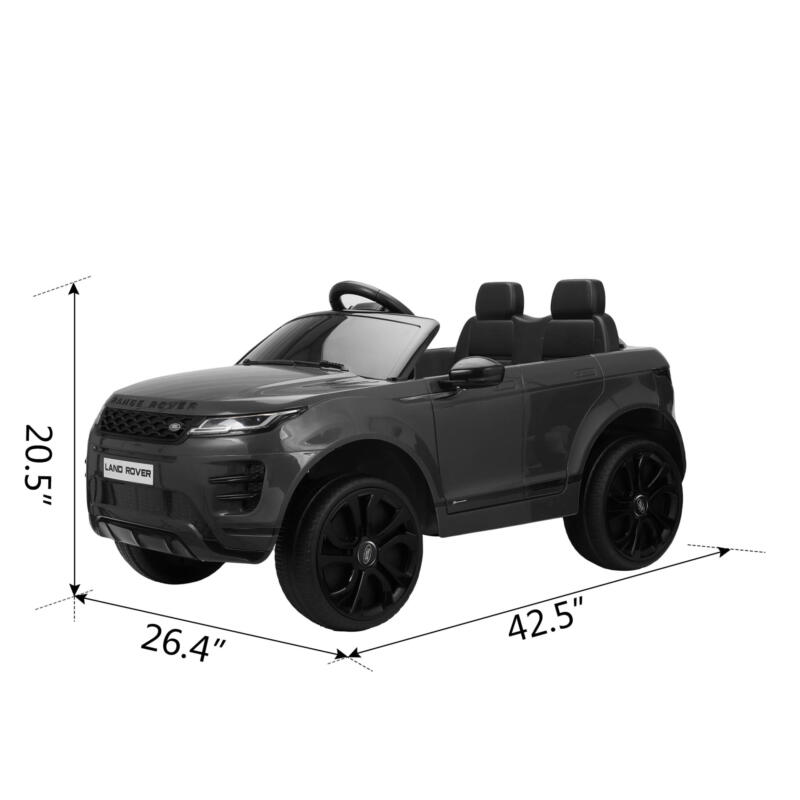Tobbi 12V Land Rover Kids Power Wheels Ride On Toys With Remote, Black TH17W0622 cct57