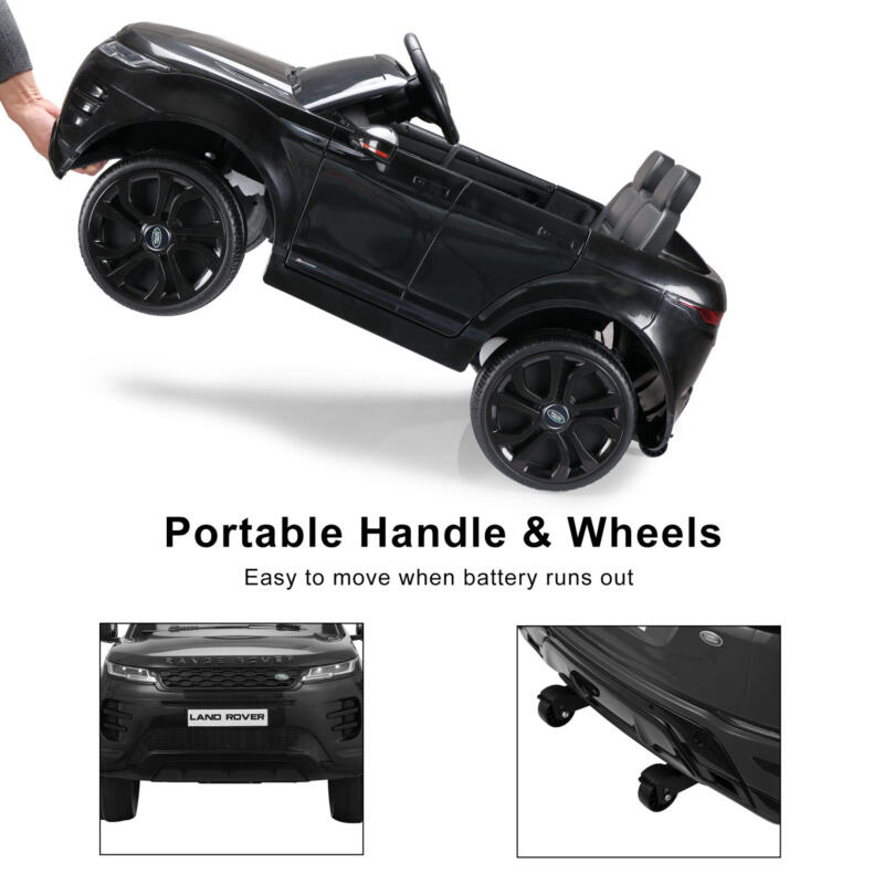 Tobbi 12V Land Rover Kids Power Wheels Ride On Toys With Remote, Black TH17W0622 zt56