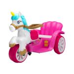6V Kids Ride-on Unicorn Carriage Battery Powered Electric Princess Carriage with Music TH17W0856 3 1