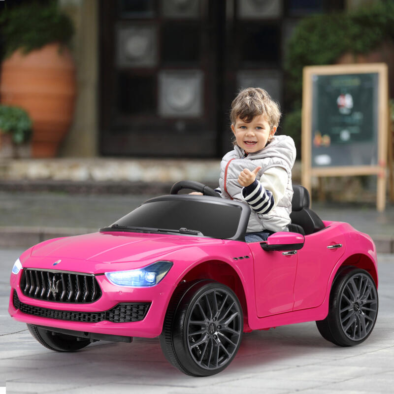 Tobbi 12V Maserati Licensed Kids Ride On Car with Remote Control, Pink TH17X0353 56 1