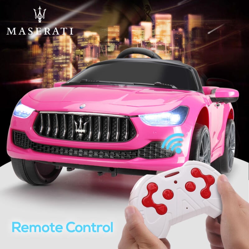 Tobbi 12V Maserati Licensed Kids Ride On Car with Remote Control, Pink TH17X0353 64