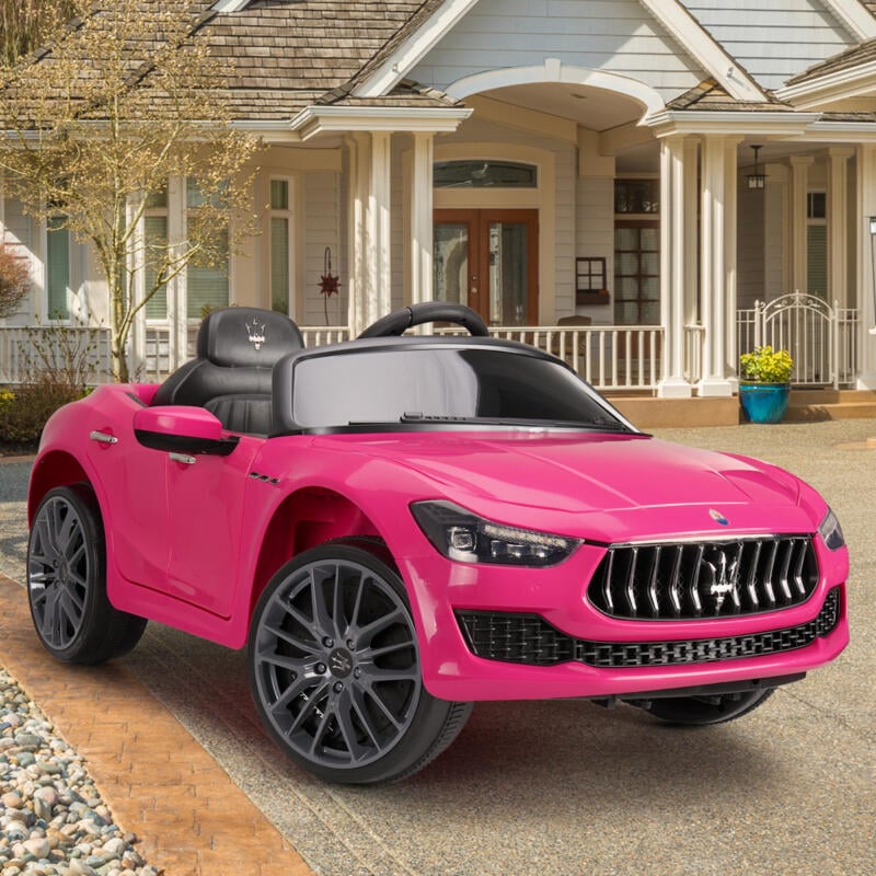 Tobbi 12V Maserati Licensed Kids Ride On Car with Remote Control, Pink TH17X0353 65