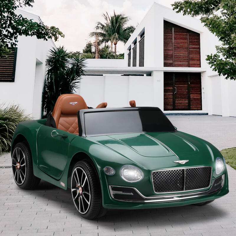 Tobbi 12V Bentley Ride On Car With Remote Control For Kids, Blackish Green TH17X0569 cj6