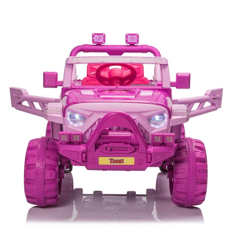 12V Kids Ride On Electric Motorized Off-Road Vehicle w/ 2.4G Remote Control, Pink+ Rose Red TH17X0713 17